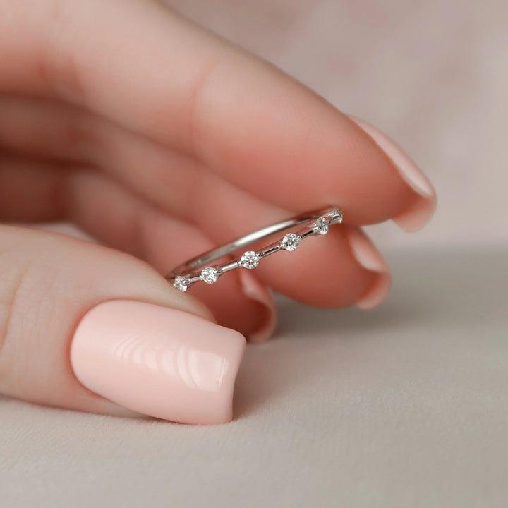 1.00Ct Radiant Lab Grown Diamond Wedding Ring Set With Band(2PCS) - JBR Jeweler