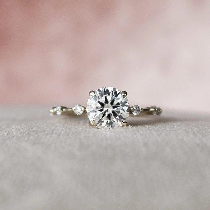1.00CT Round Cut Lab Grown Diamond Classic Wedding Ring Set with Band (2PCS) - JBR Jeweler