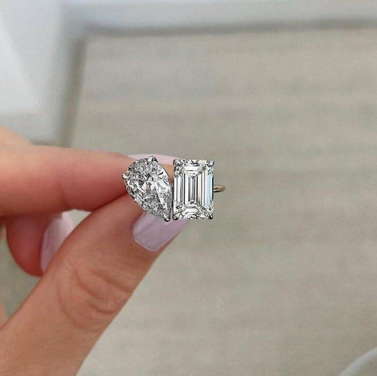 2CT Lab-Grown Diamond Toi Moi Engagement Ring - JBR Jeweler