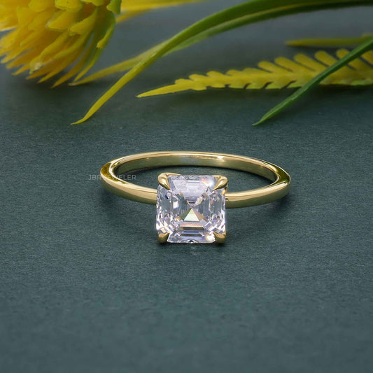 Lab Grown Diamond Petite Solitaire Engagement Ring