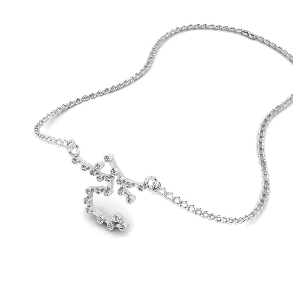 JBR Dainty Sagittarius Zodiac Sign Sterling Silver Necklace - JBR Jeweler