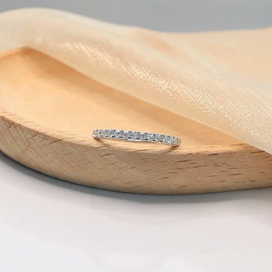 Round Cut Lab Grown-CVD Diamond Classic Wedding Band Ring - JBR Jeweler