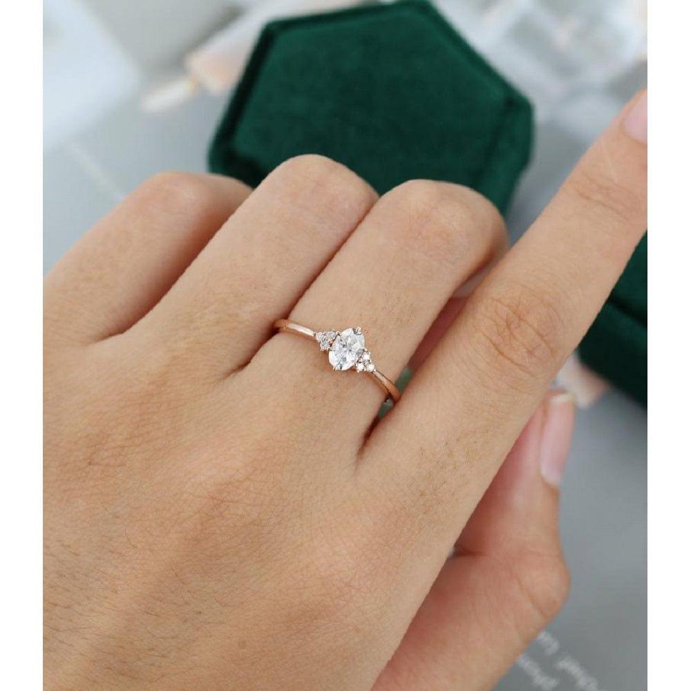 0.7 ct oval diamond ring Clearance