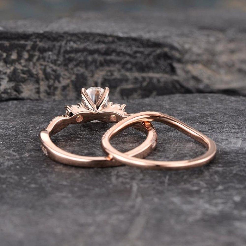 Rose gold deals infinity wedding band