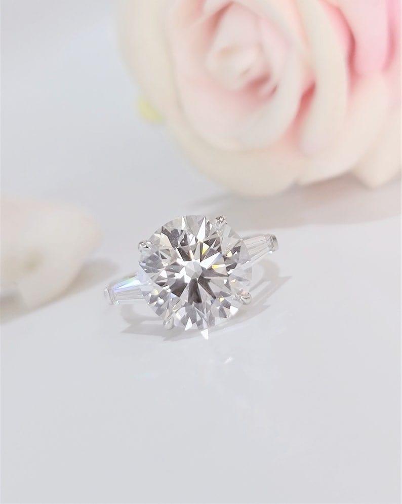 1.00Ct Round Lab Grown Diamond Engagement Full Eternity Ring - JBR Jeweler