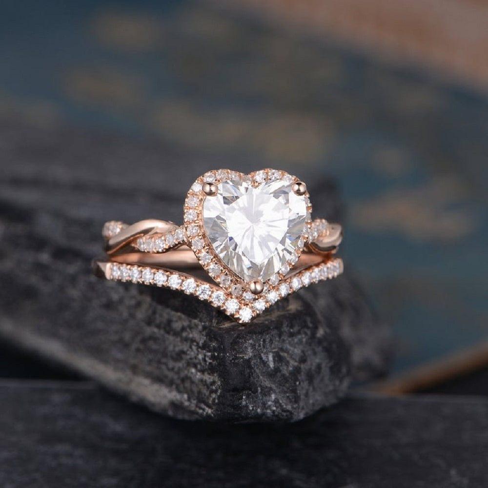 Antique 1.25 Carat Heart Shape Morganite and Diamond Engagement Ring i —  kisnagems.co.uk