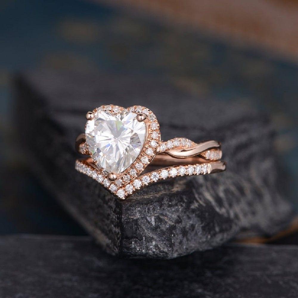 Diamond Heart Ring – Amáli Jewelry
