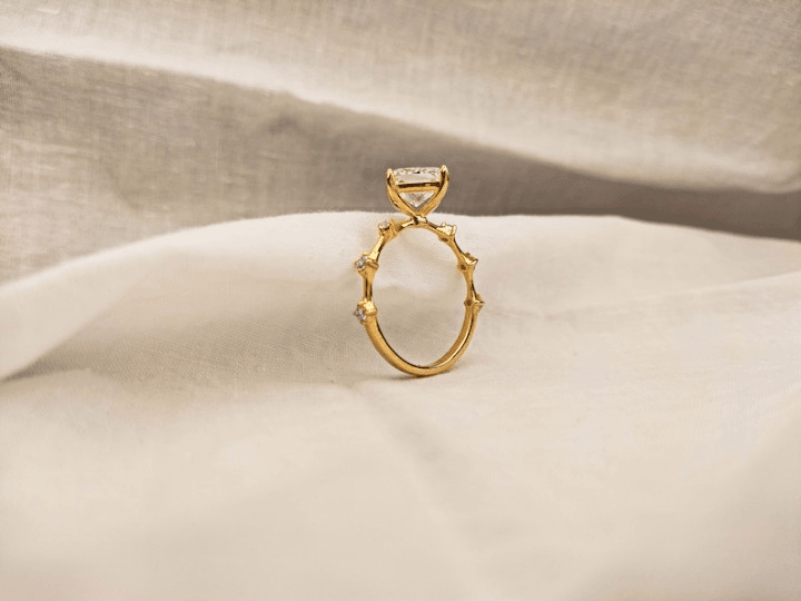 1.50CT Princess Cut Solitaire Lab-Grown Diamond Engagement Ring - JBR Jeweler
