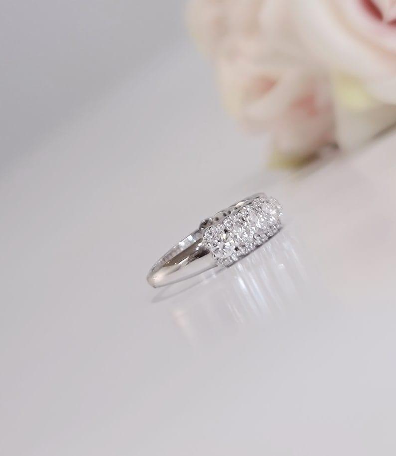 1.60Ct CVD lab grown Diamond Half eternity Stacking Wedding Band - JBR Jeweler