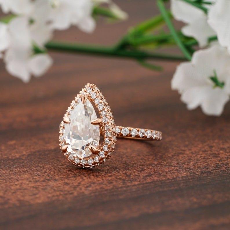1.5 Carat Lab Created Heart Shape Diamond Thin Classic Solitaire Engagement  Ring | eBay