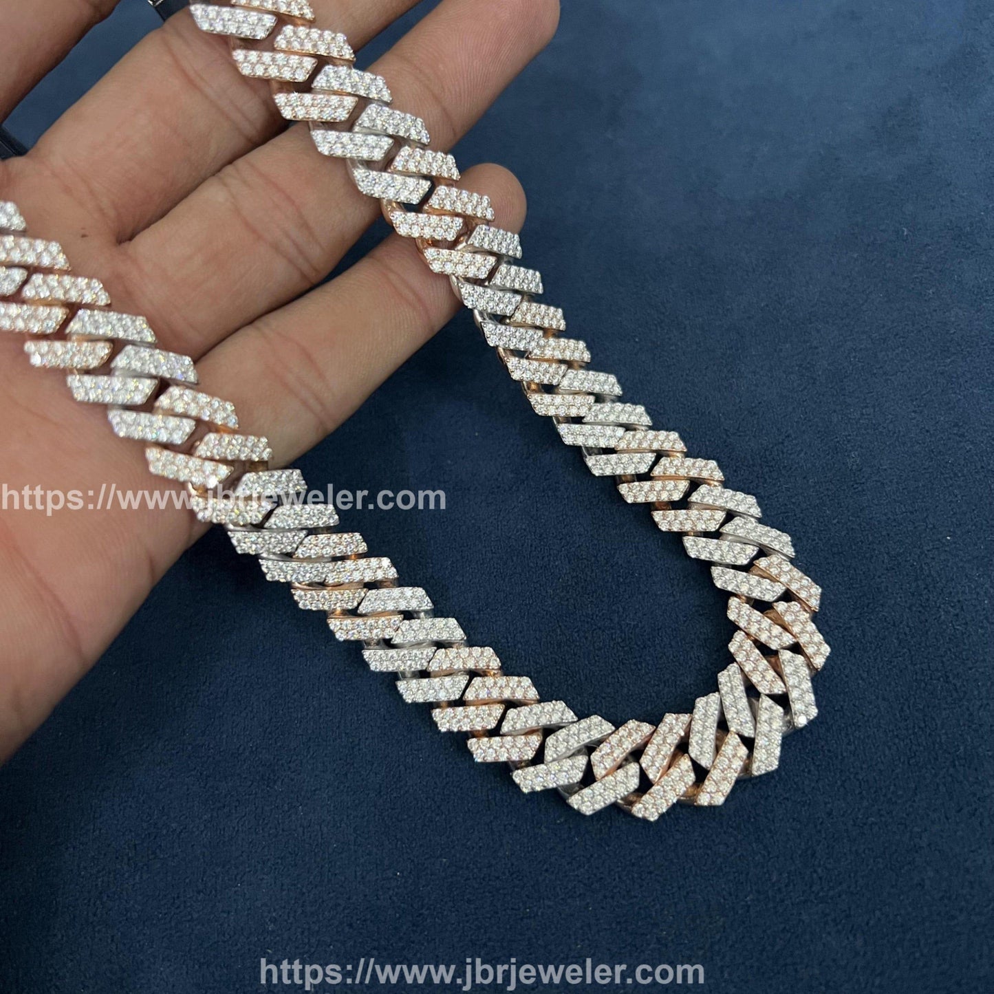14 MM Hot Sale Hip-hop Style Iced Out 925 Moissanite Miami Cuban Chain - JBR Jeweler