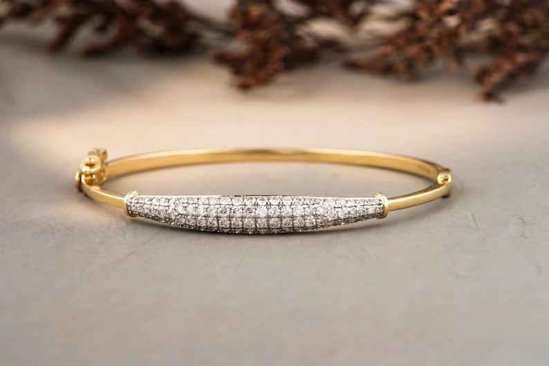 14K Solid Yellow Gold Womens Diamond Tennis Bracelet 6.50 Ctw – Avianne  Jewelers
