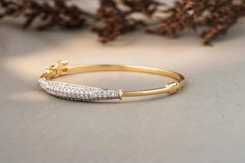 14k gold bracelet with diamonds deals