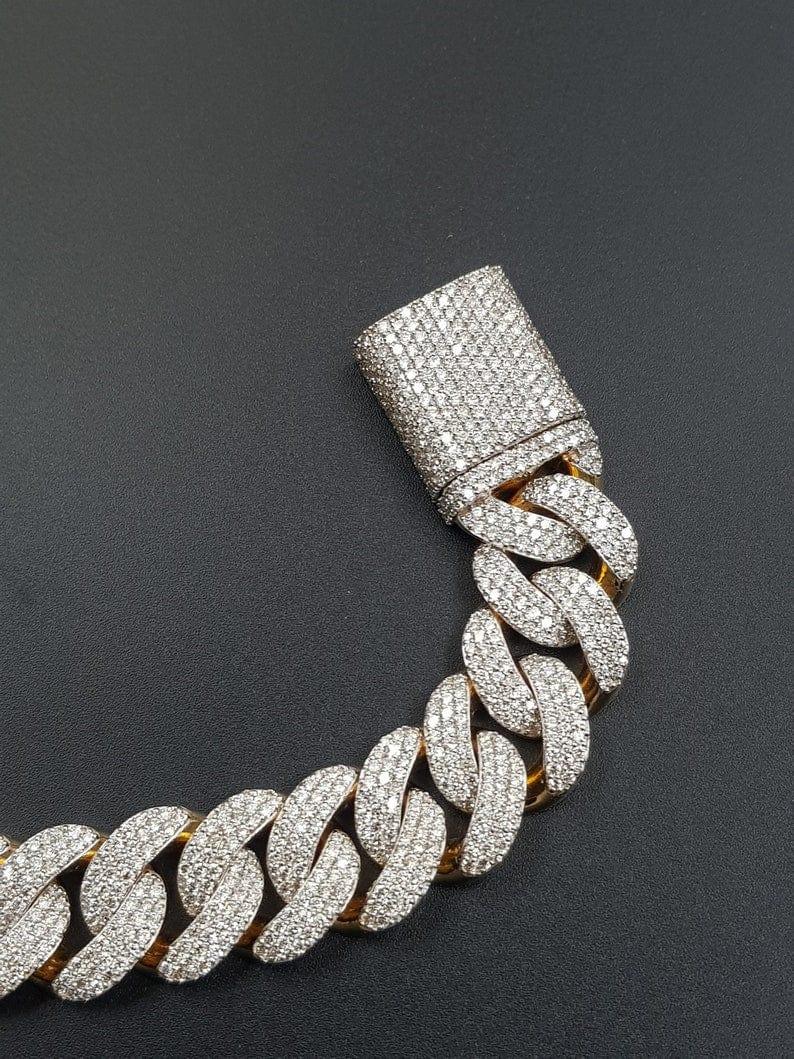 Diamond Cuban Link Bracelet (13mm) - IF & Co.