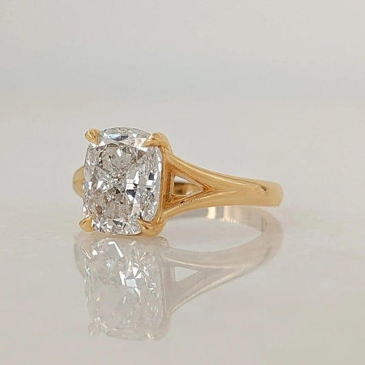 1CT Long Cushion Cut Lab-Grown Diamond Engagement Ring - JBR Jeweler