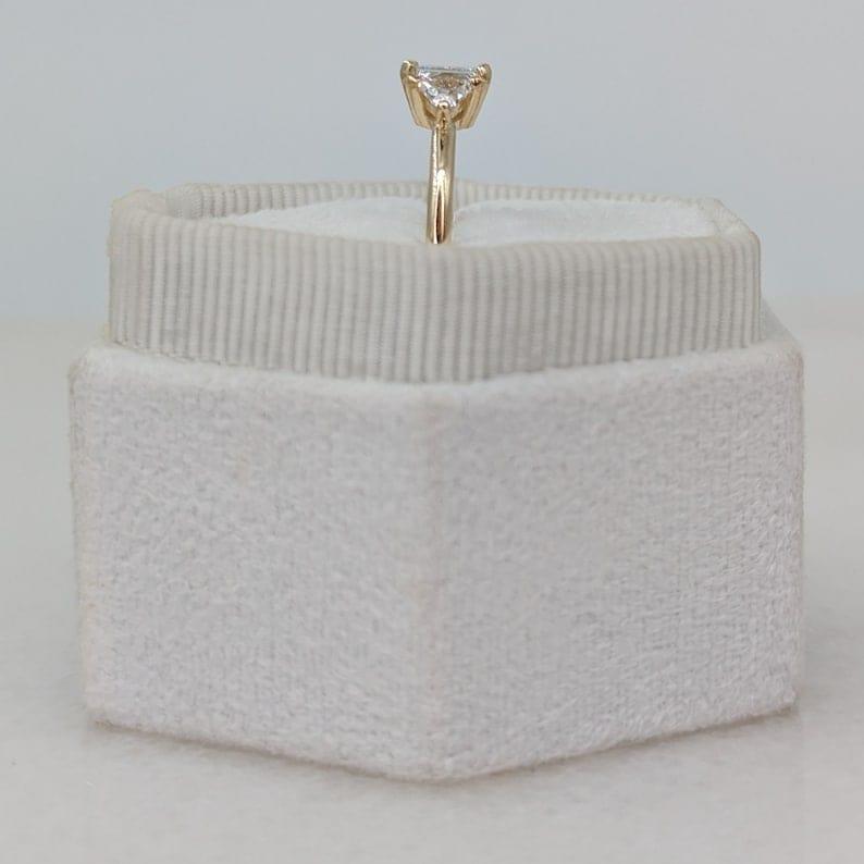 1CT Princess Cut Lab-Grown Diamond Three Stone Engagement Ring - JBR Jeweler