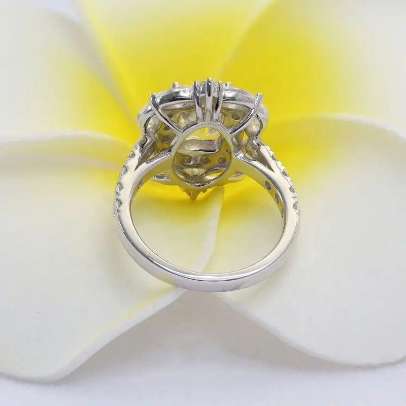1Ct Radiant Shape Lab Grown Diamond Designer Halo Engagement Ring - JBR Jeweler