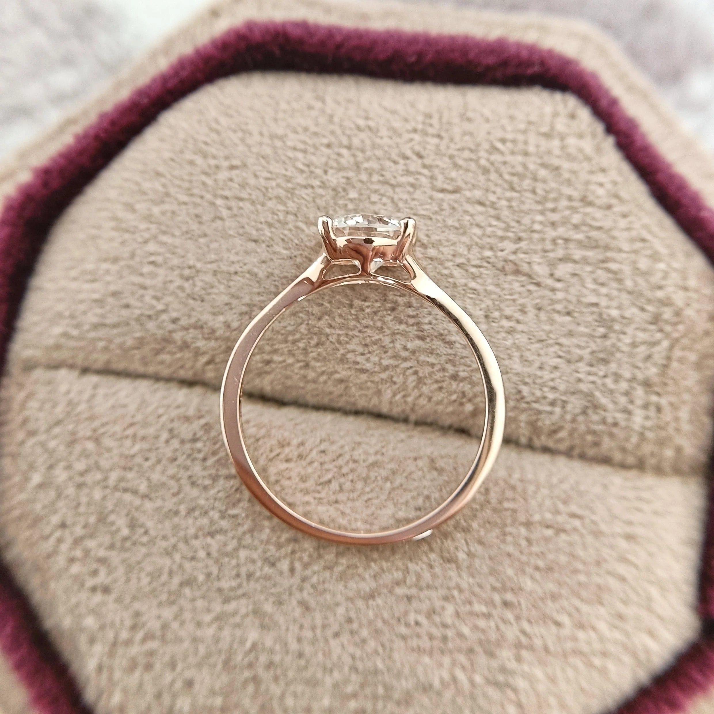7.5 CTW Solitaire Pear-Cut Engagement Ring in 18K Gold 18K Rose Gold/VVS Lab-Grown / 7.5 / Matching Diamond Band (+$1000)