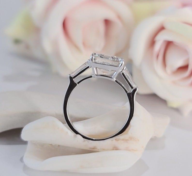 2.00Ct Asscher Shaped Lab Grown Diamond Engagement Ring - JBR Jeweler