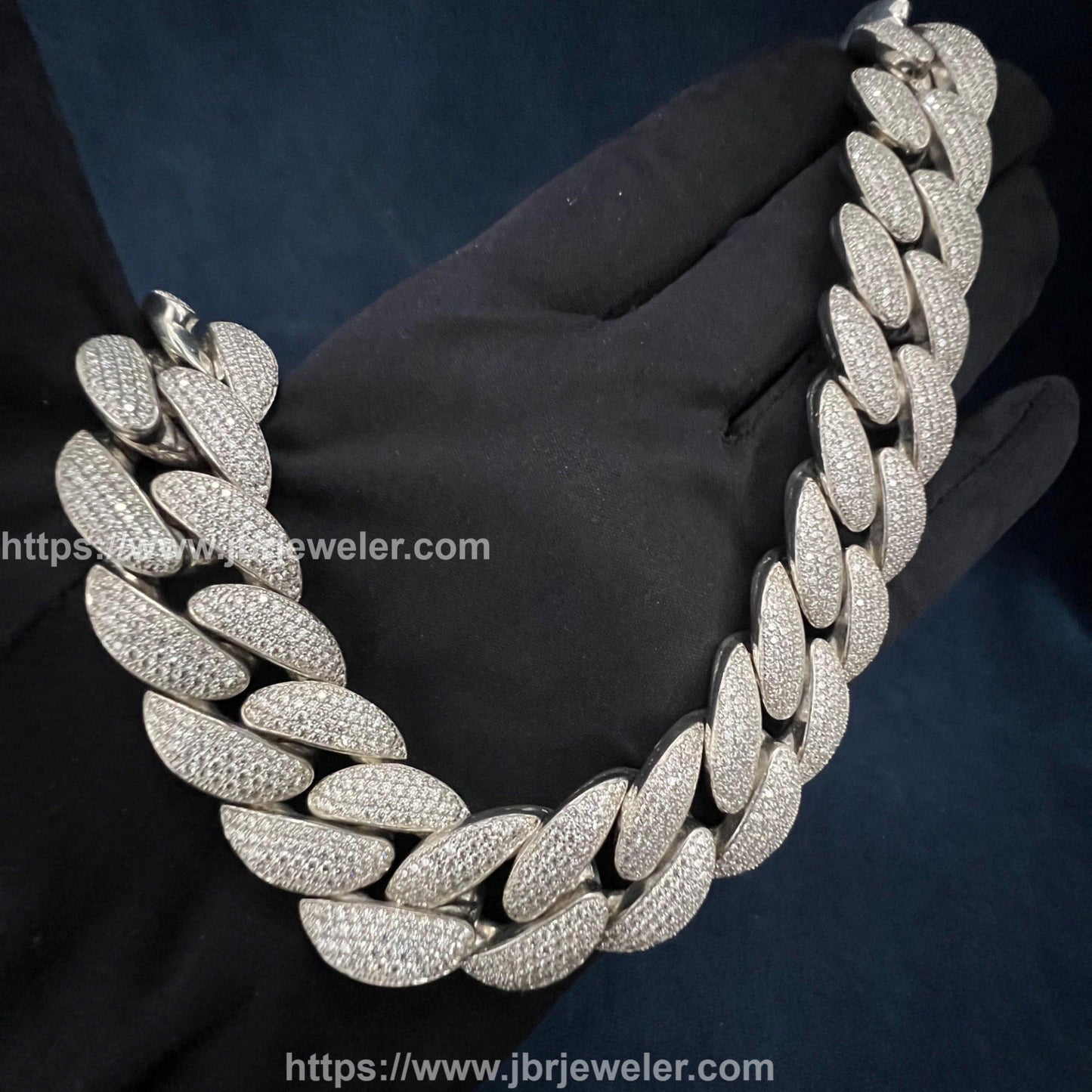 20 MM VVS Moissanite Hip Hop Iced Out Miami Cuban Chain - JBR Jeweler