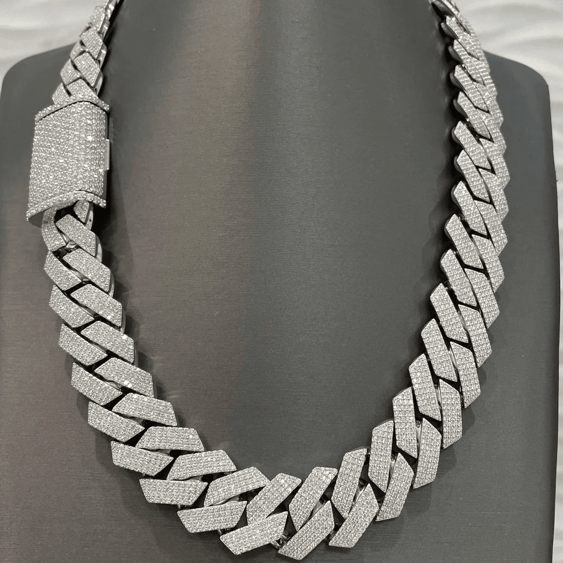 Iced out on sale cuban link necklace