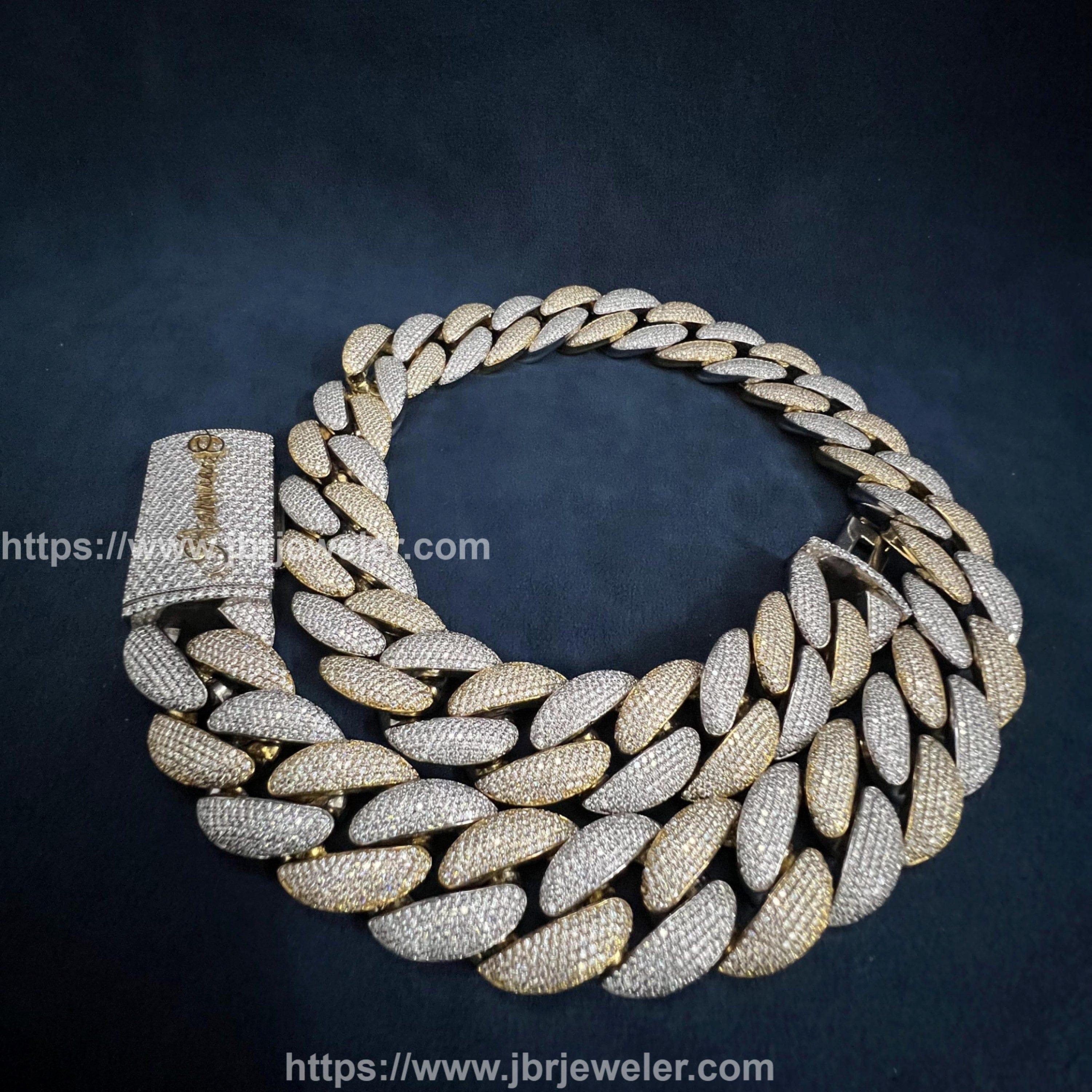 White gold plated clearance cuban link