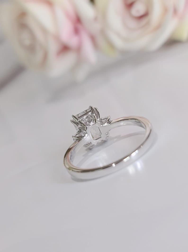 3CT Emerald Cut Certified Lab-Grown Diamond Engagement Ring - JBR Jeweler