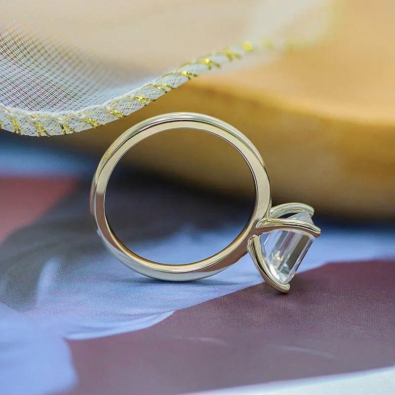 3Ct Emerald Cut Lab Grown-CVD Diamond Signature Engagement Ring - JBR Jeweler
