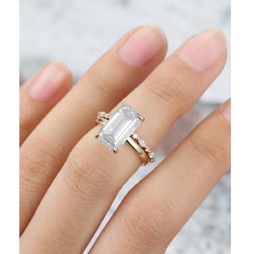 Simple Engagement Ring Wedding Band | Cubic Zirconia Engagement Bands  Jewelry - Rings - Aliexpress