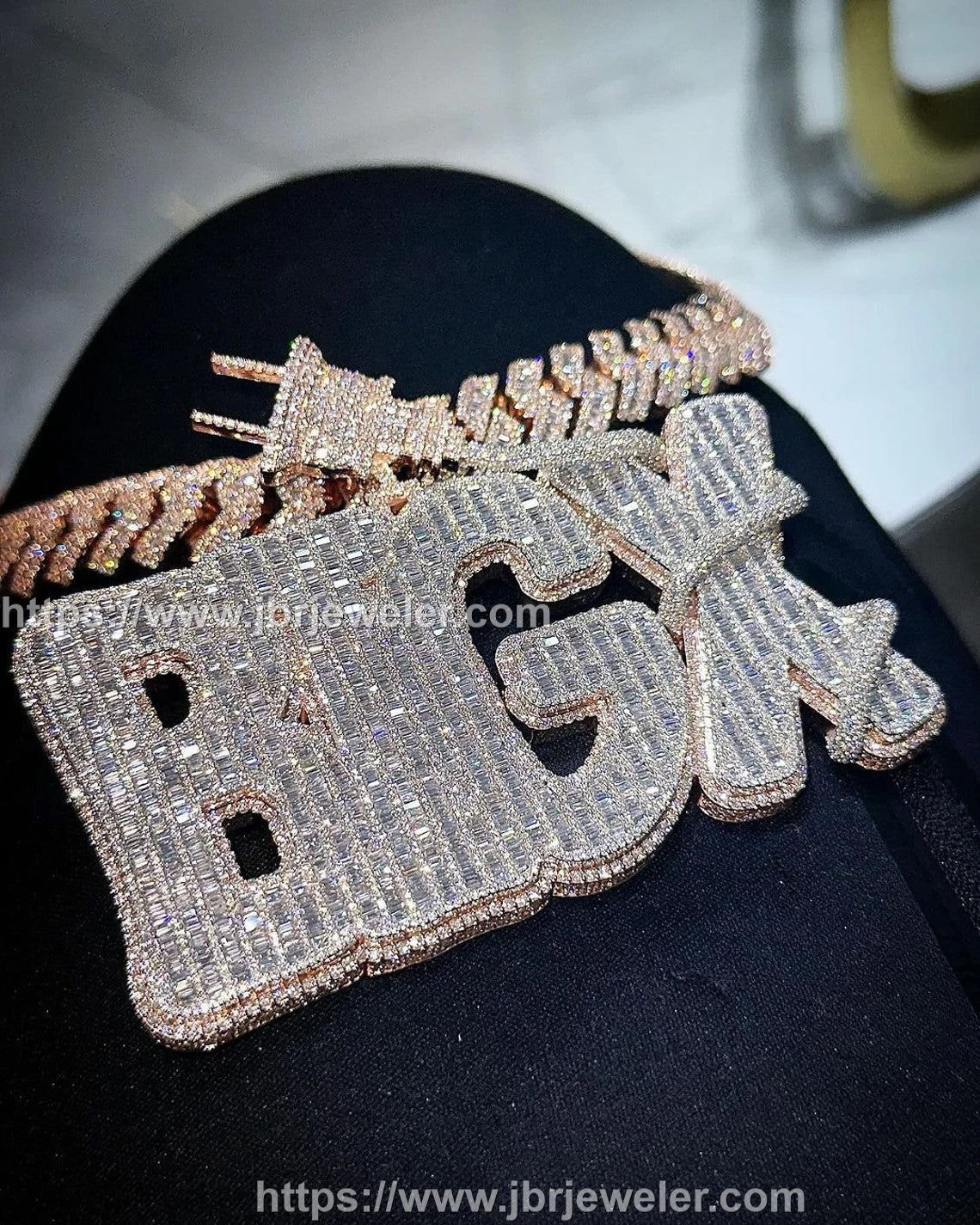 Custom Name Diamond Pendant Real VVS Moissanite Men Hip Hop Pendant Bust Down Highest Quality 925 Silver Iced out Pendant For Birthday Gift