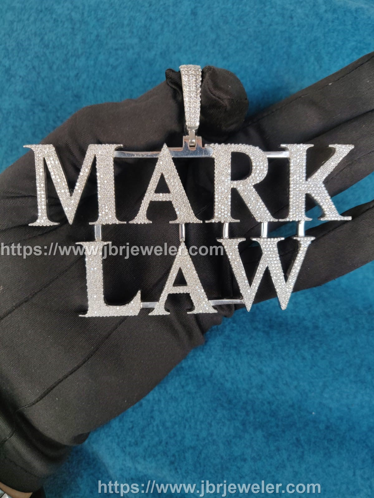 Custom VVS Moissanite with S925 Projects THE MARK LAW FIRM Pendant