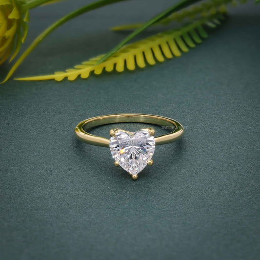 Reveal Heart Cut Lab Grown Diamond Engagement Ring