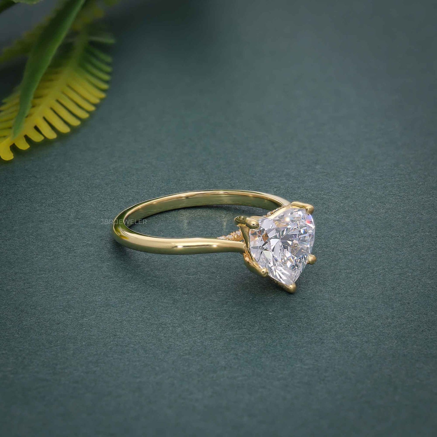 Reveal Heart Cut Lab Grown Diamond Engagement Ring