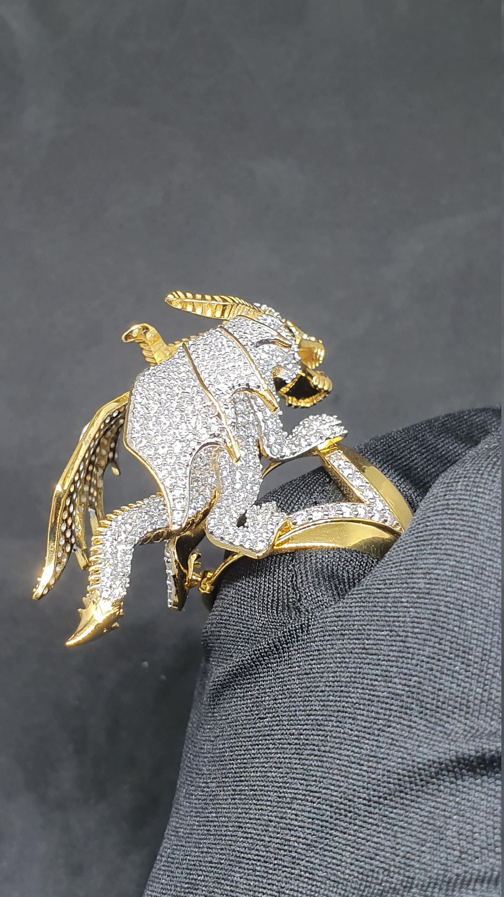 Animal Dragon Shaped in 925 Silver with Moissanite Stone Trendy Customized Ring - JBR Jeweler