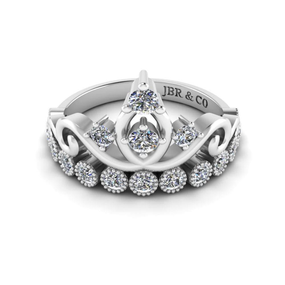 Dainty Princess Crown S925 Tiara Ring - JBR Jeweler