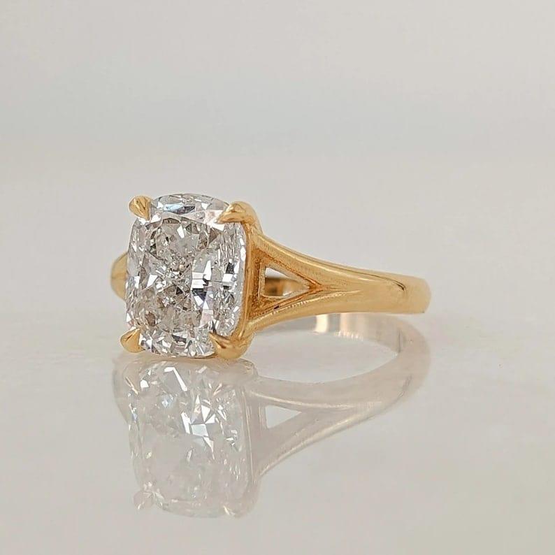 Elongated Cushion Cut Lab-Grown Diamond Engagement Ring - JBR Jeweler