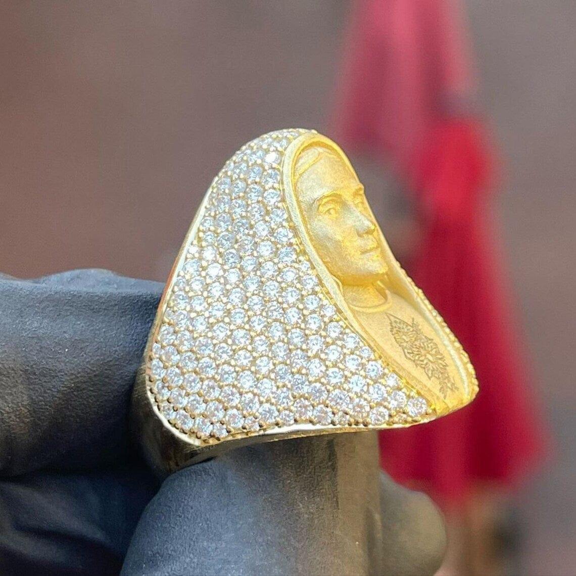 Iced Out Champion Ring Real VVS Moissanite Diamond Hip Hop Rings - JBR Jeweler