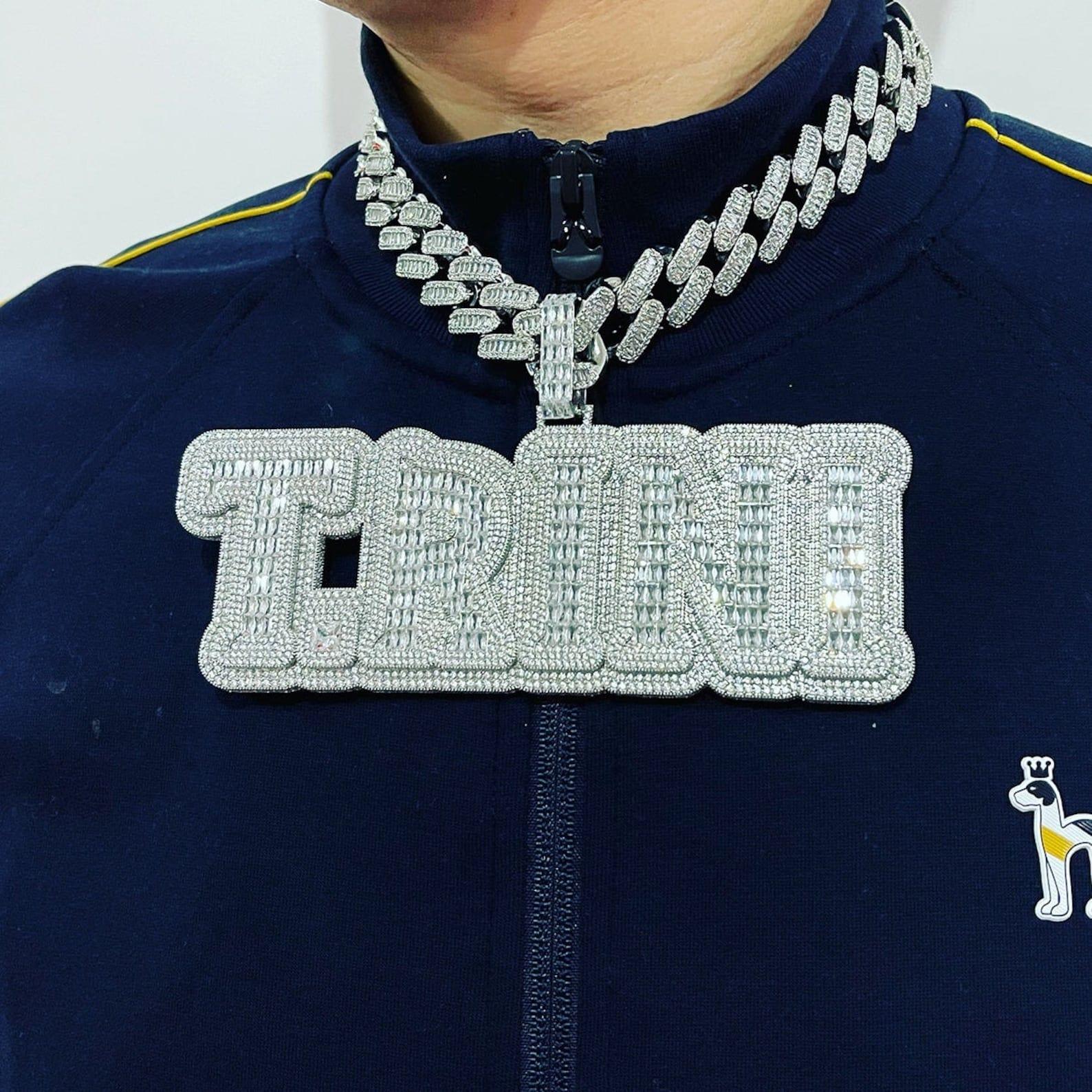 Iced Out Personalized Custom Name Baguette Moissanite Hip Hop Pendant - JBR Jeweler