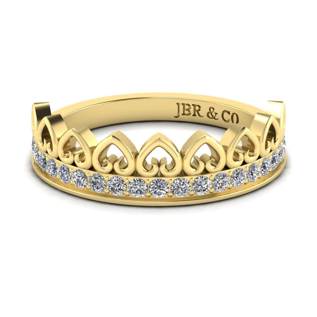 Silver Crown Ring With Teardrop Shape Peridot – Super Silver