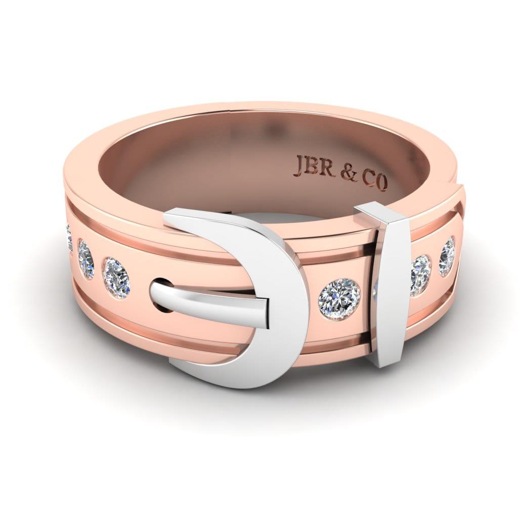 JBR Belt Buckle Style Sterling Silver Band - JBR Jeweler