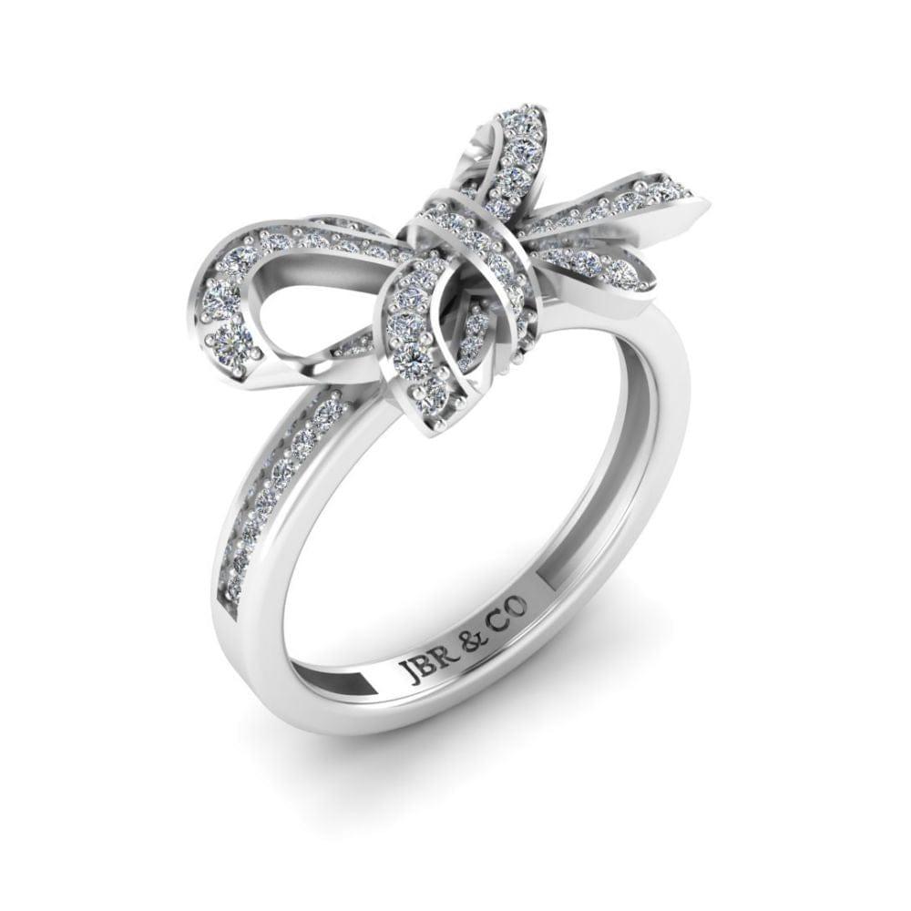 JBR Bowknot Style Sterling Silver Cocktail Ring - JBR Jeweler