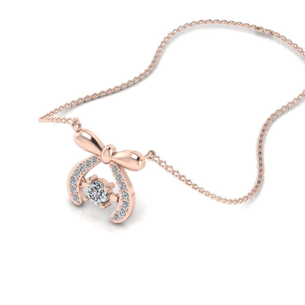 JBR Butterfly HeartBeat Diamond Sterling Silver Necklace - JBR Jeweler