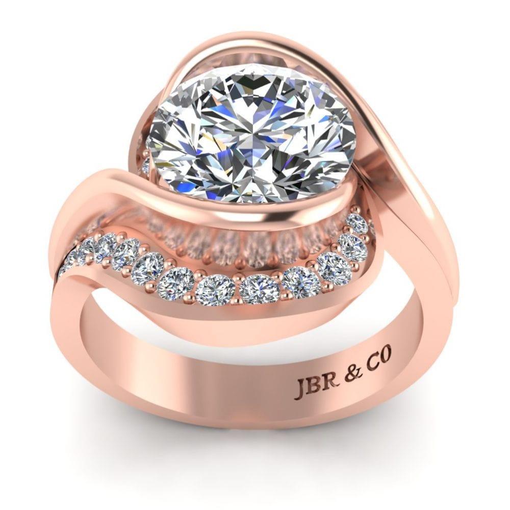 JBR Bypass Round Cut S925 Ring - JBR Jeweler