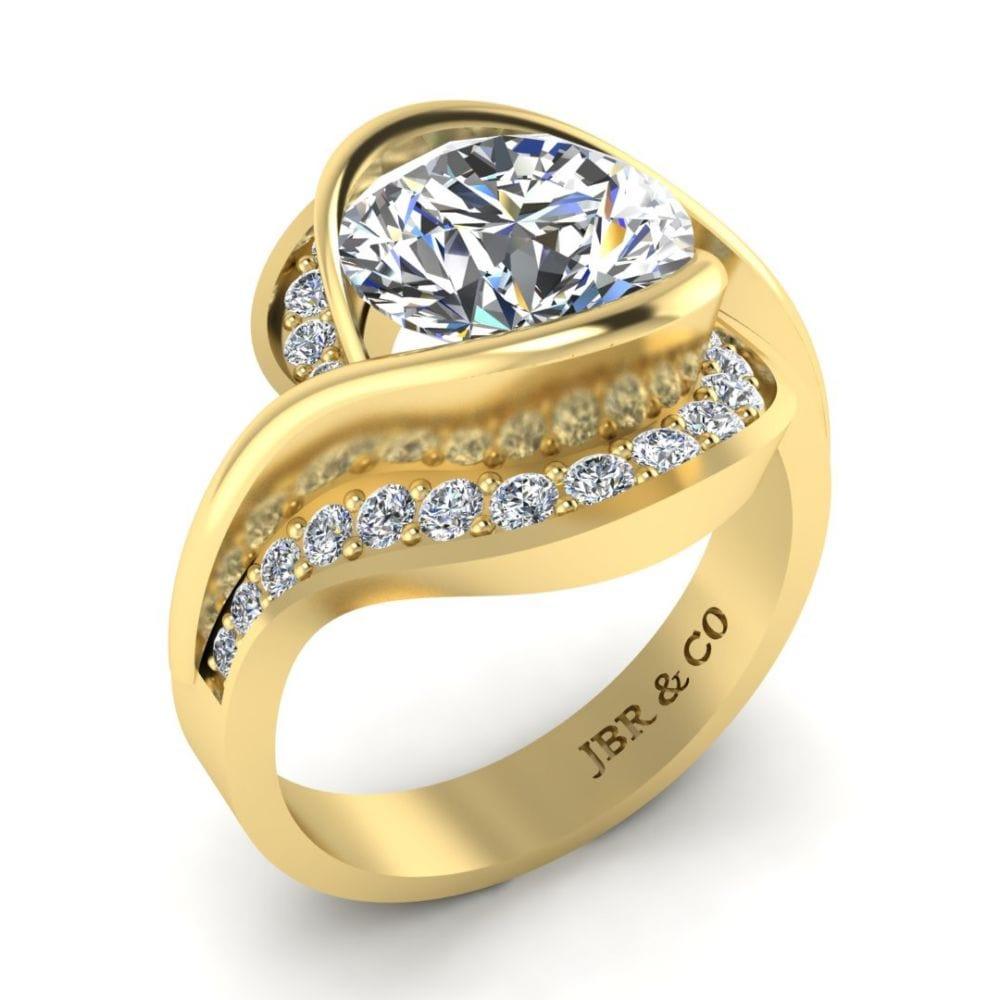 JBR Bypass Round Cut S925 Ring - JBR Jeweler