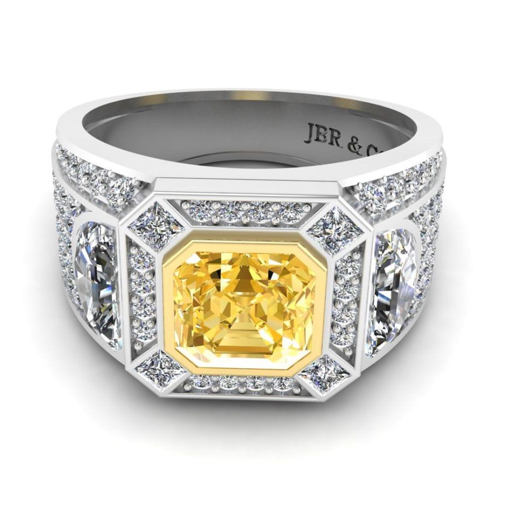 JBR Cadillac Bling Wedding Ring In Sterling Silver - JBR Jeweler