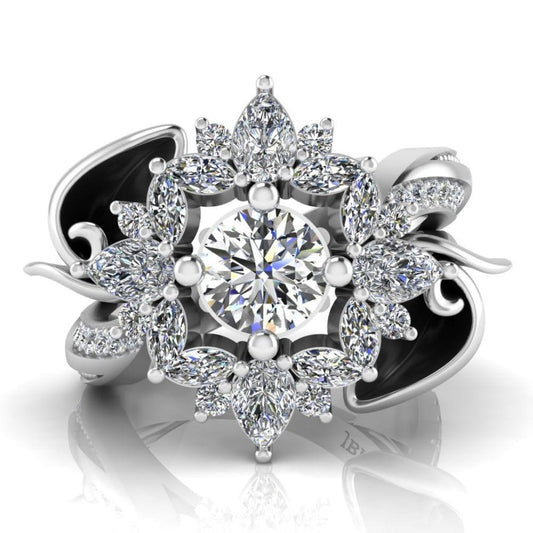 JBR Calla Lily S925 Engagement Ring - JBR Jeweler