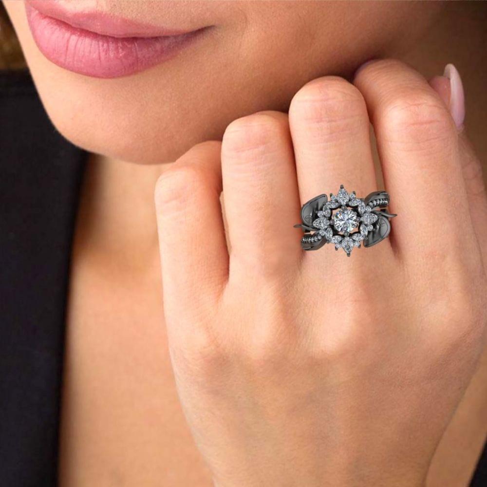 JBR Jeweler Silver Ring JBR Calla Lily S925 Engagement Ring