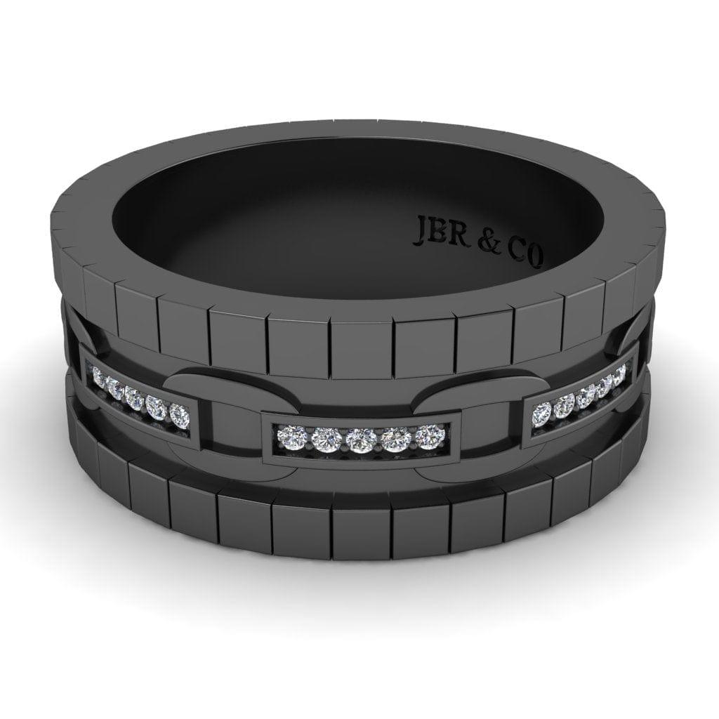 JBR Chain link Sterling Silver Wedding Band - JBR Jeweler
