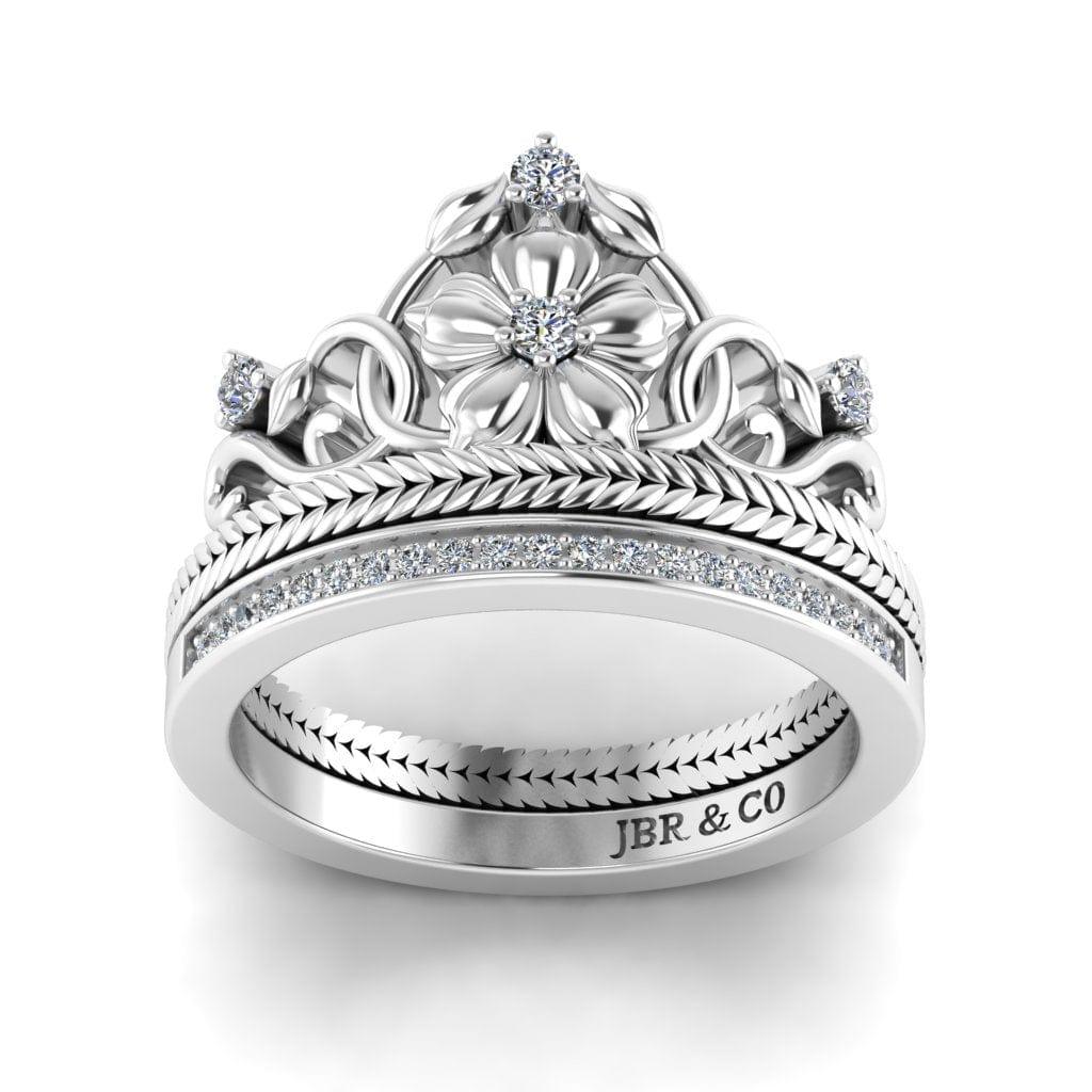 Crown Solitaire Engagement Ring (setting only) - Soha Diamond Co.™