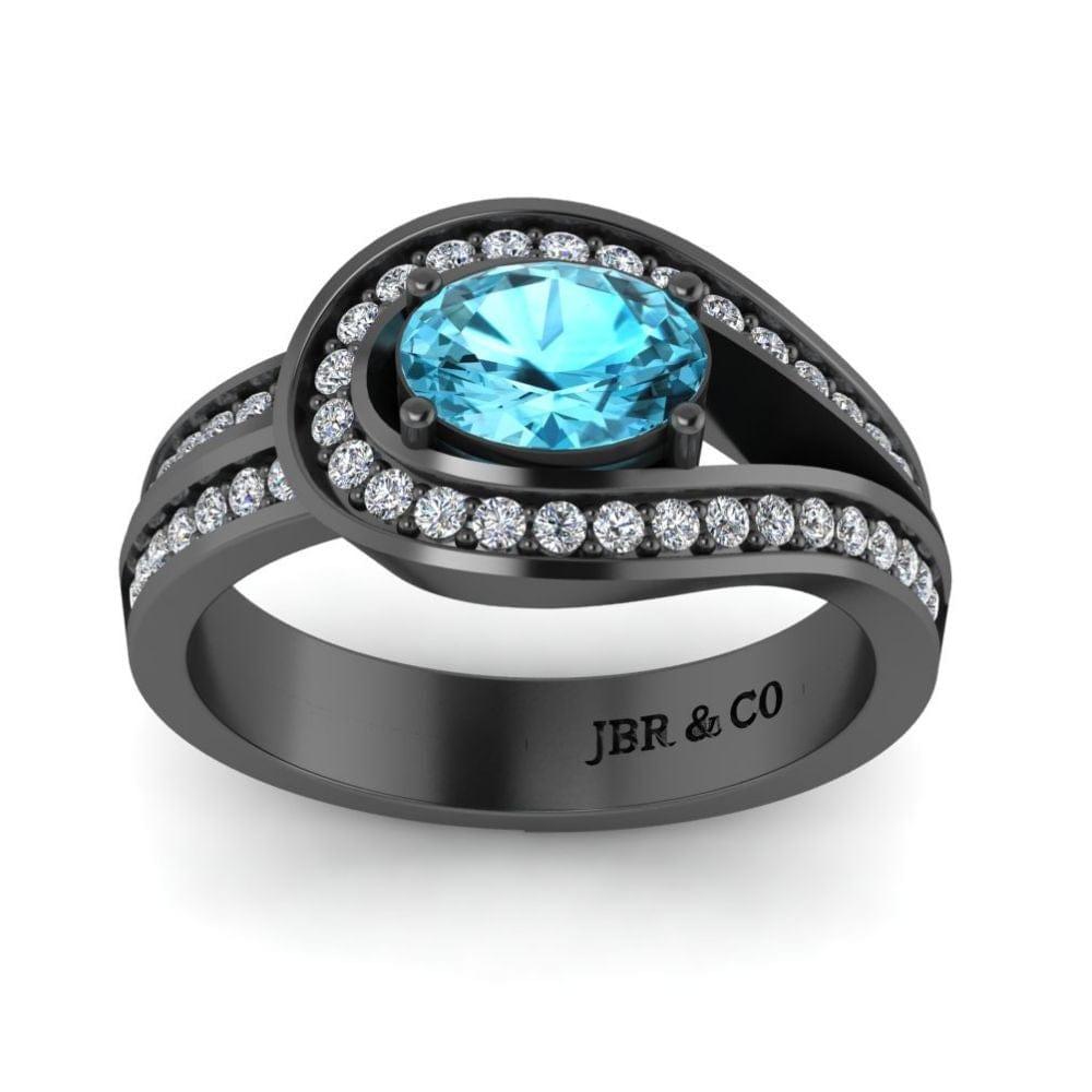 JBR Classic Aquamarine Sterling Silver Ring - JBR Jeweler